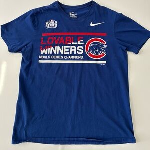 Chicago Cubs World Series Champions T-Shirt Nike Men’s Large